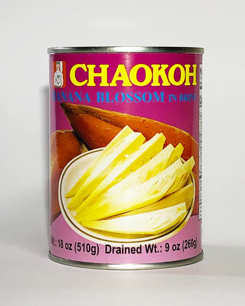 Chaokoh Banana Blossom in Brine Pack of Four 260g Per Can