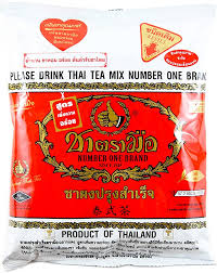 Thai Tea Filter Stainless Steel Traditional Thai Style with Number One The Original Thai Iced Tea Mix (Cha Tra Mue - 400g)